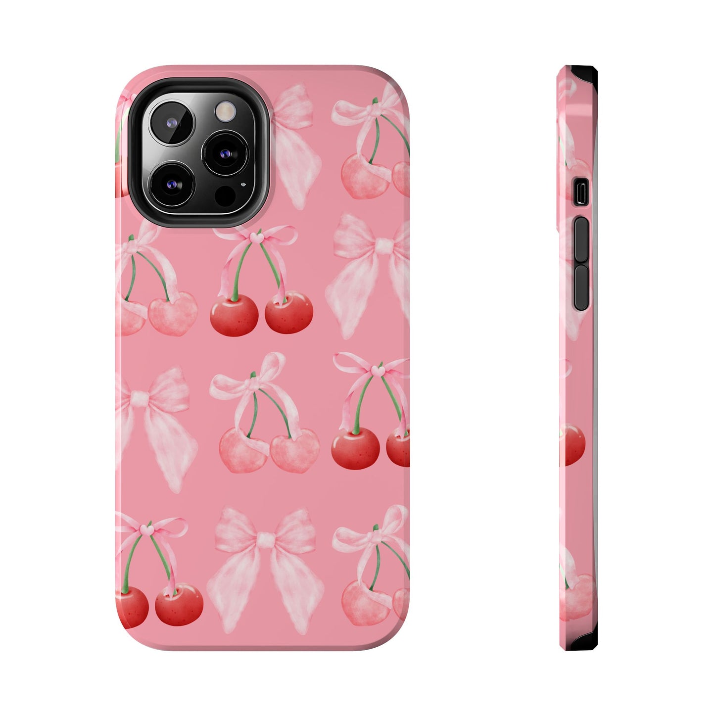 Pink Cherry Bow Case