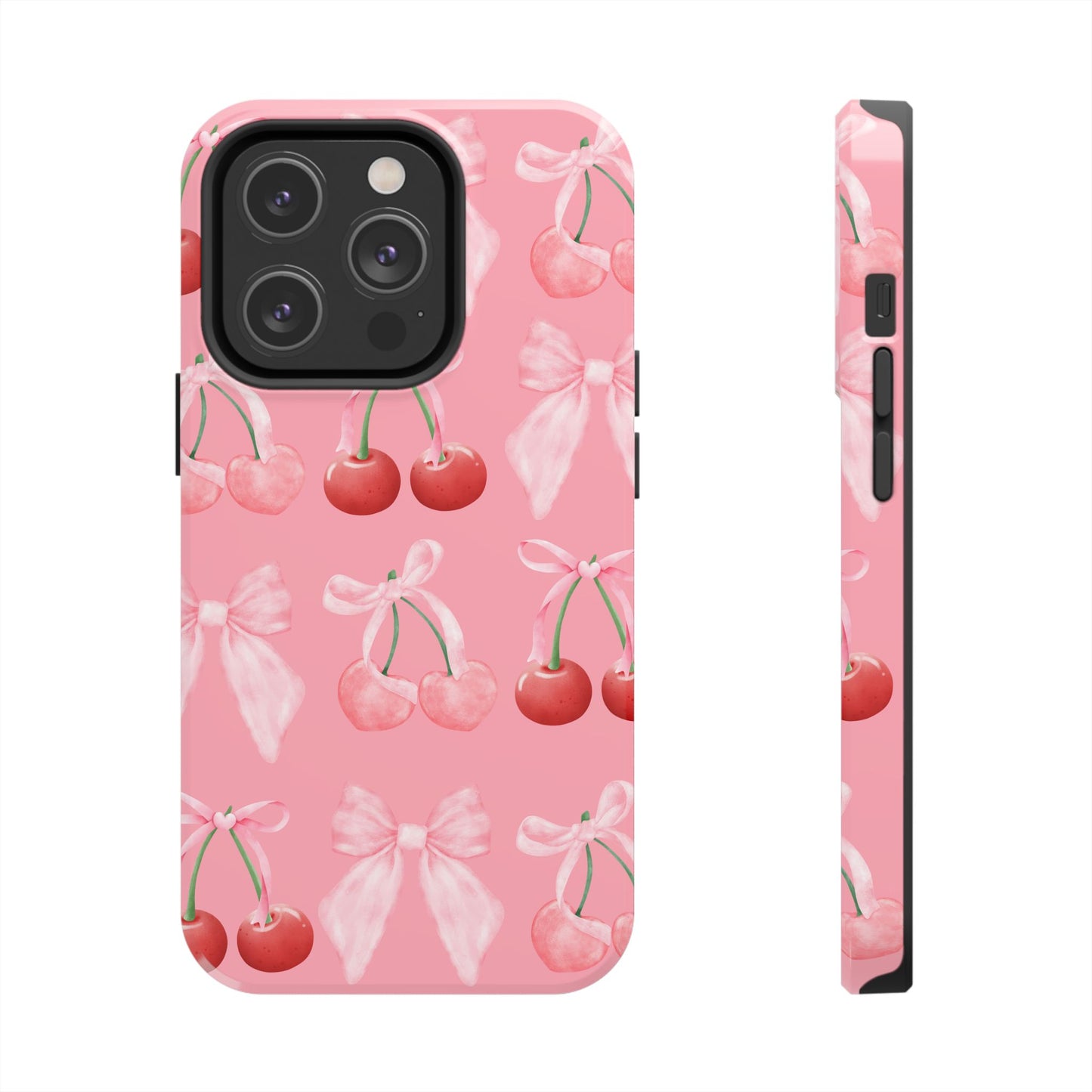 Pink Cherry Bow Case