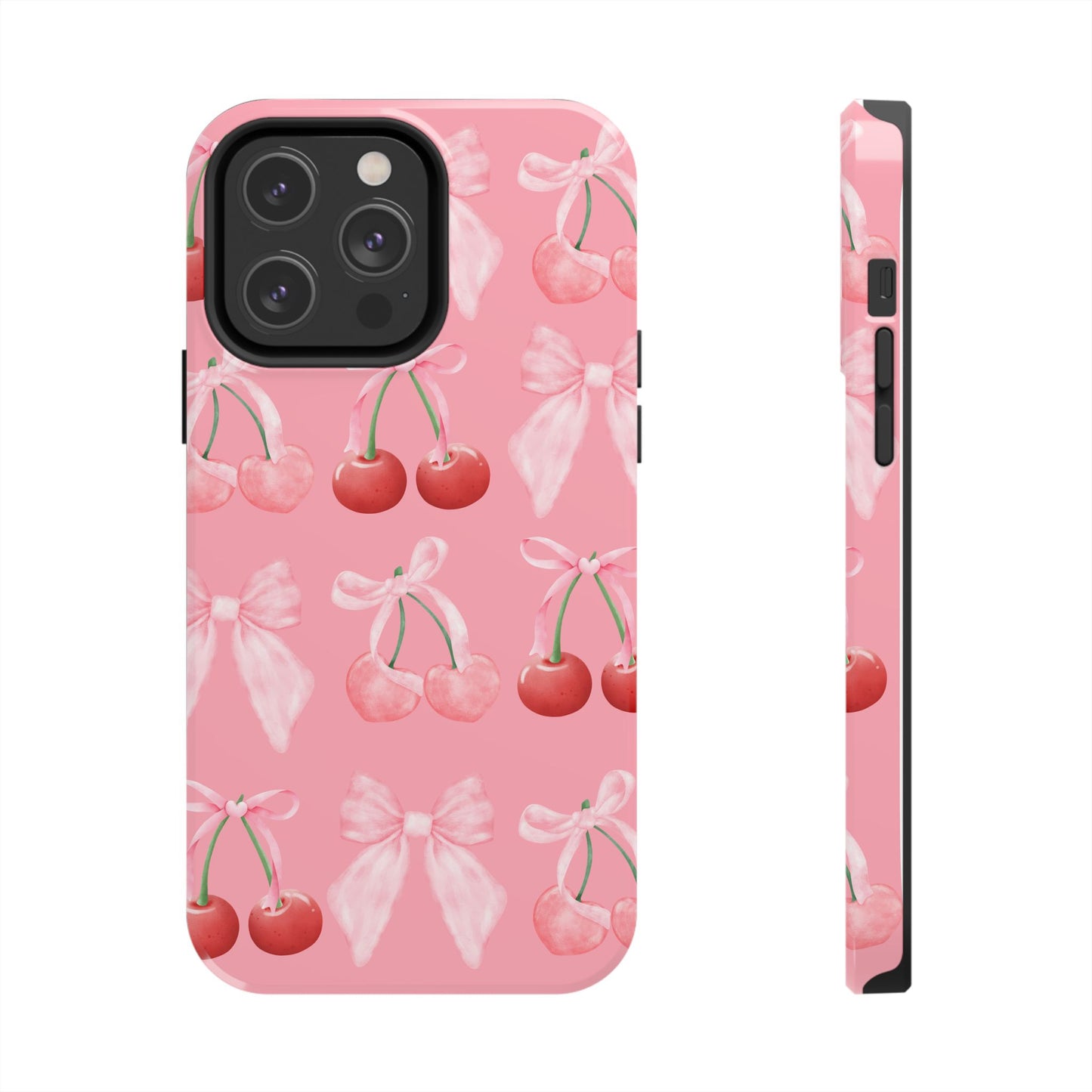 Pink Cherry Bow Case