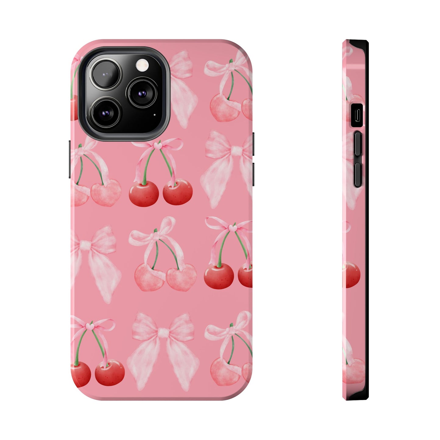 Pink Cherry Bow Case
