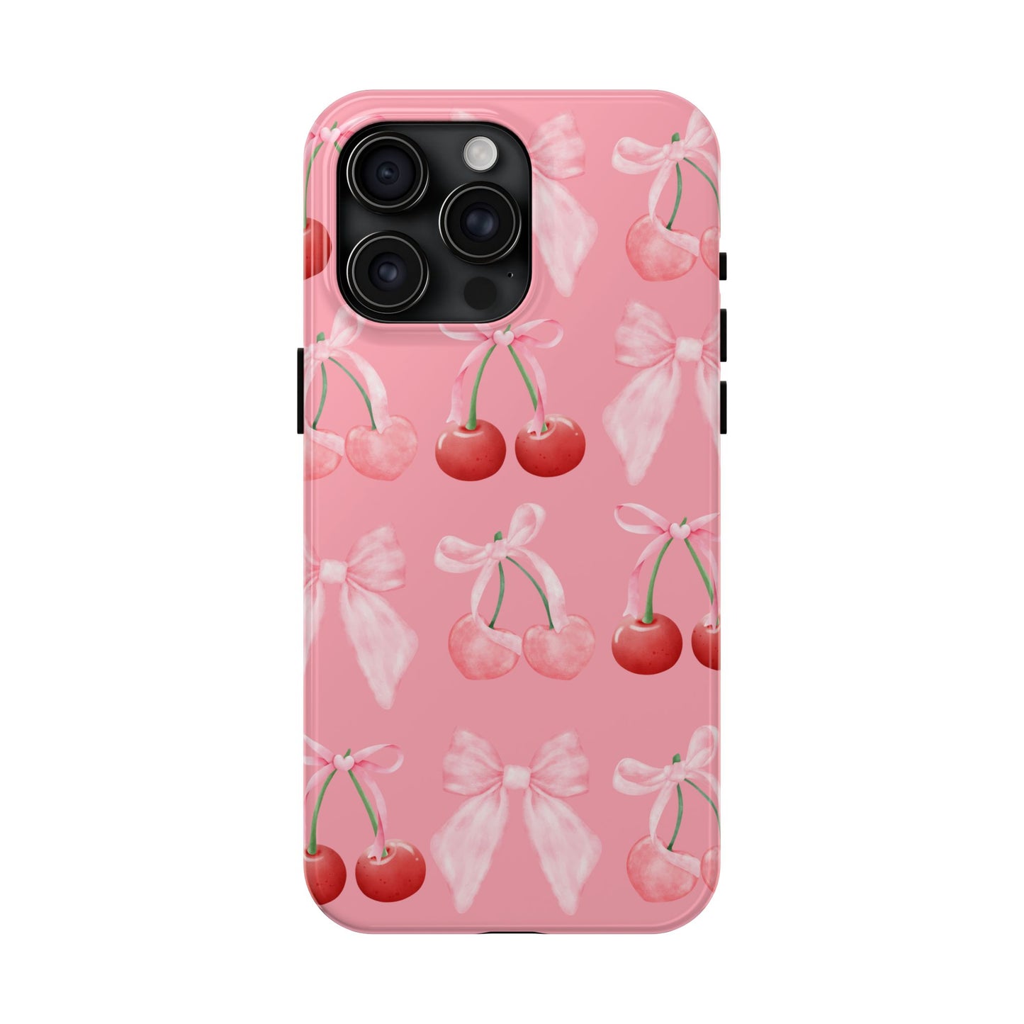Pink Cherry Bow Case
