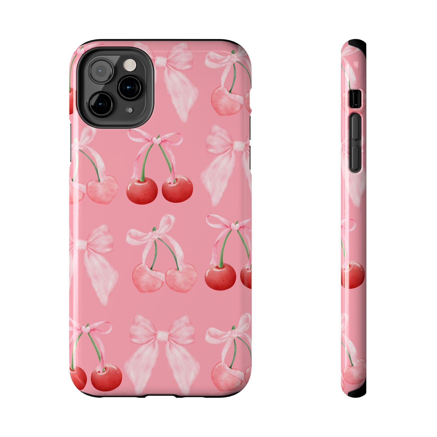 Pink Cherry Bow Case