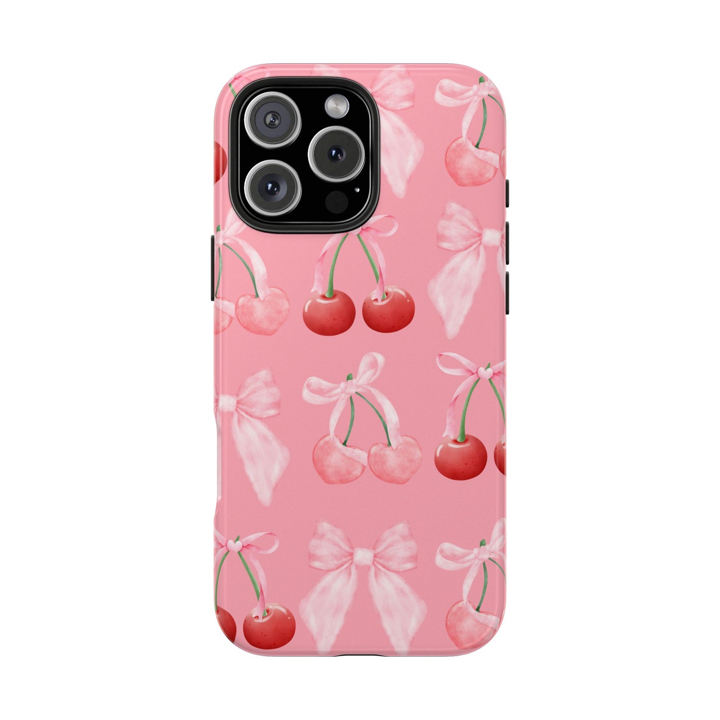 Pink Cherry Bow Case