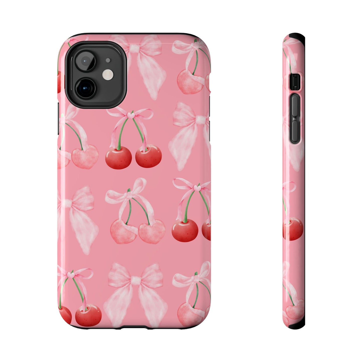 Pink Cherry Bow Case